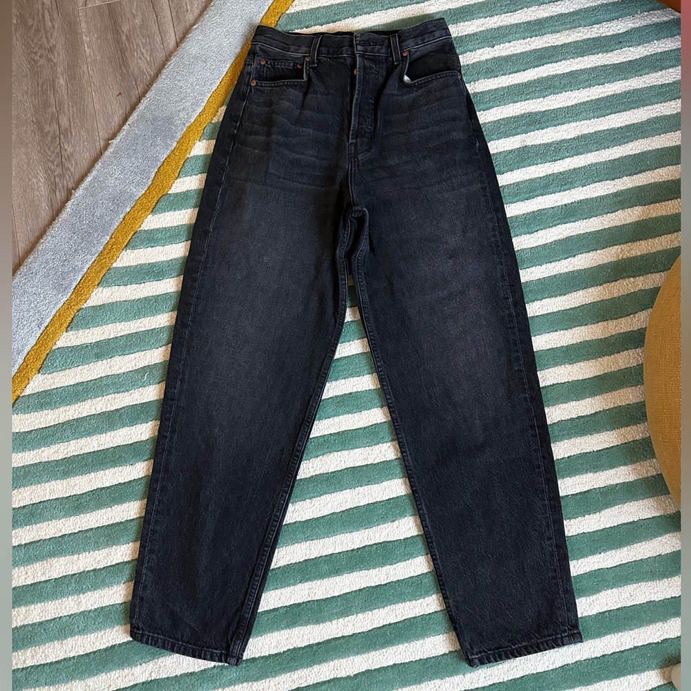 Bsides Claude high-rise tapered jeans - 
Black